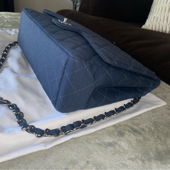 Chanel jersey flap bag jumbo - Picture 6 of 10